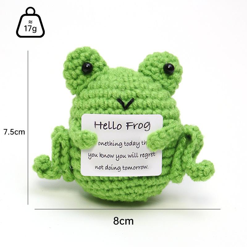 Creative Crochet Animals Dolls Emotional Support Doll Bookshelf Decorations Kawaii Accessories