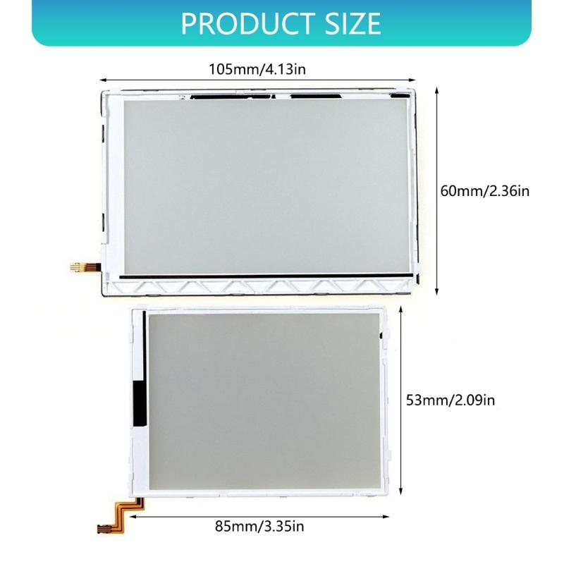 Game Comfort Display Backlight Module For 3DS Upper Lower Screen High Brightness Plastic Construction Gaming Improvement