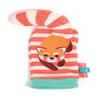 LUDI Baby Wrist & Ankle Rattles, Newborn Sensory Stimulation Toy, 2 Socks + 2 Adjustable Animal Head Bands, Develops Fine Motor Skills