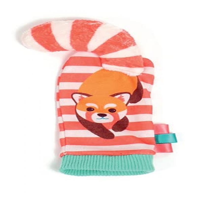 LUDI Baby Wrist & Ankle Rattles, Newborn Sensory Stimulation Toy, 2 Socks + 2 Adjustable Animal Head Bands, Develops Fine Motor Skills