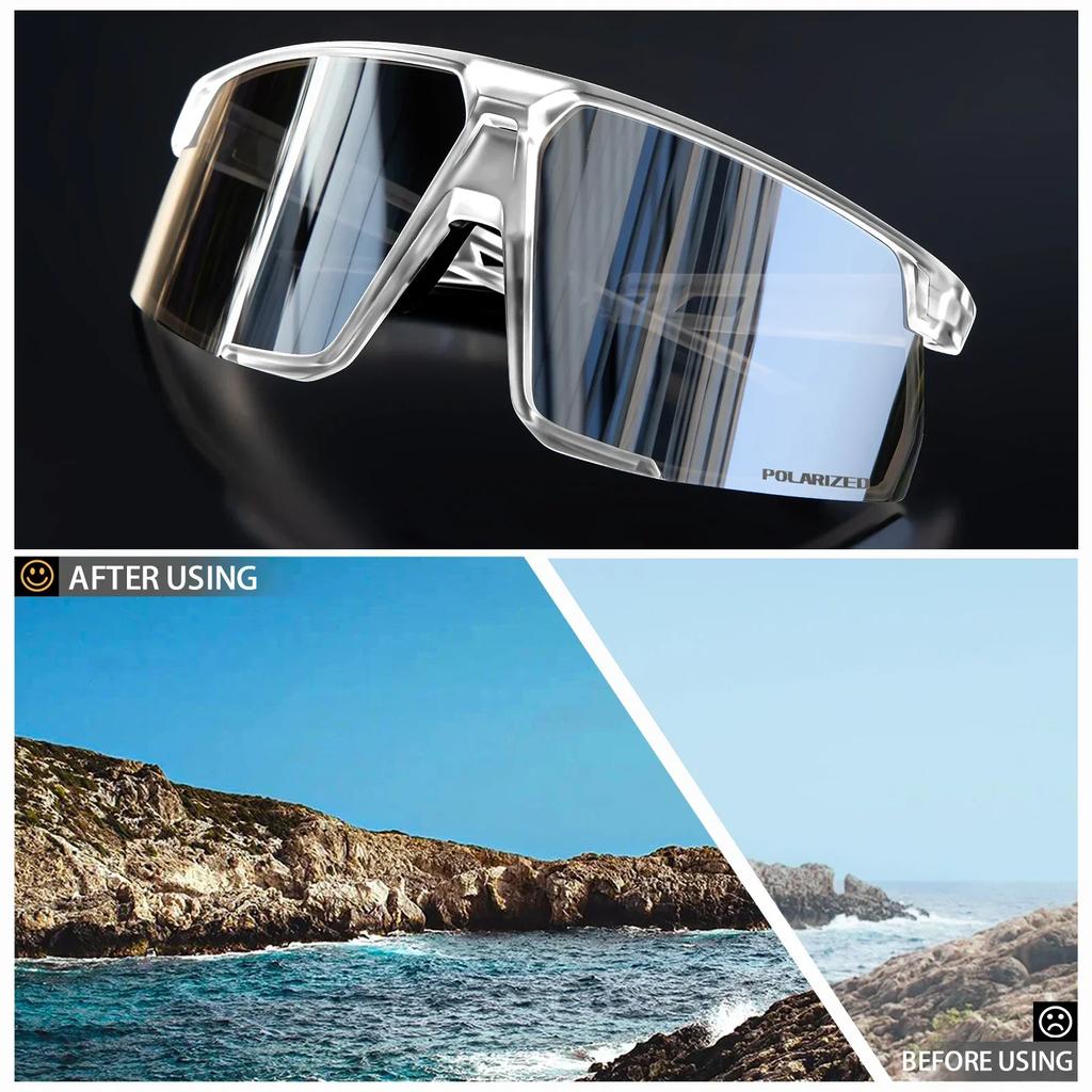 Kapvoe Cycling Polarized Sunglasses for Men Women Luxury Glasses Driving Cycling Golf Bike Glasses Fashion Shades Hiking Eyewear