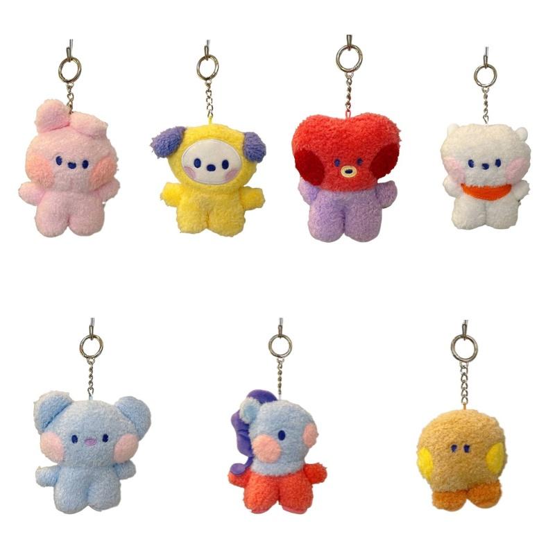Cute Korean Ins Trend Popular Mini Plush Doll Pendant Cartoon Bag Decoration Gift Pearl Velvet Fill Material Not Multifunctional
