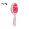 Doppelseitige, gezahnte Shampoo-Bürste, langer Griff, Kopfhautmassage, tragbarer Kamm zum Entwirren von nassem und trockenem Haar, Haarreinigungswerkzeug, Körperwäscher