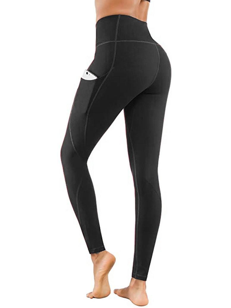 

2026 High Waist Seamless Nude Yoga Pants - Women s European & American Peach Hip Lift, Running & Fitness Sportswear M чорний
