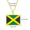 Landkarte Flagge Halskette für Frau Mann Jamaika Karte Anhänger Kette Schmuck Geschenk