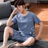 Summer Men's Pajamas Knit Pajamas Set Pajamas Big Boys Pajamas Family Clothing