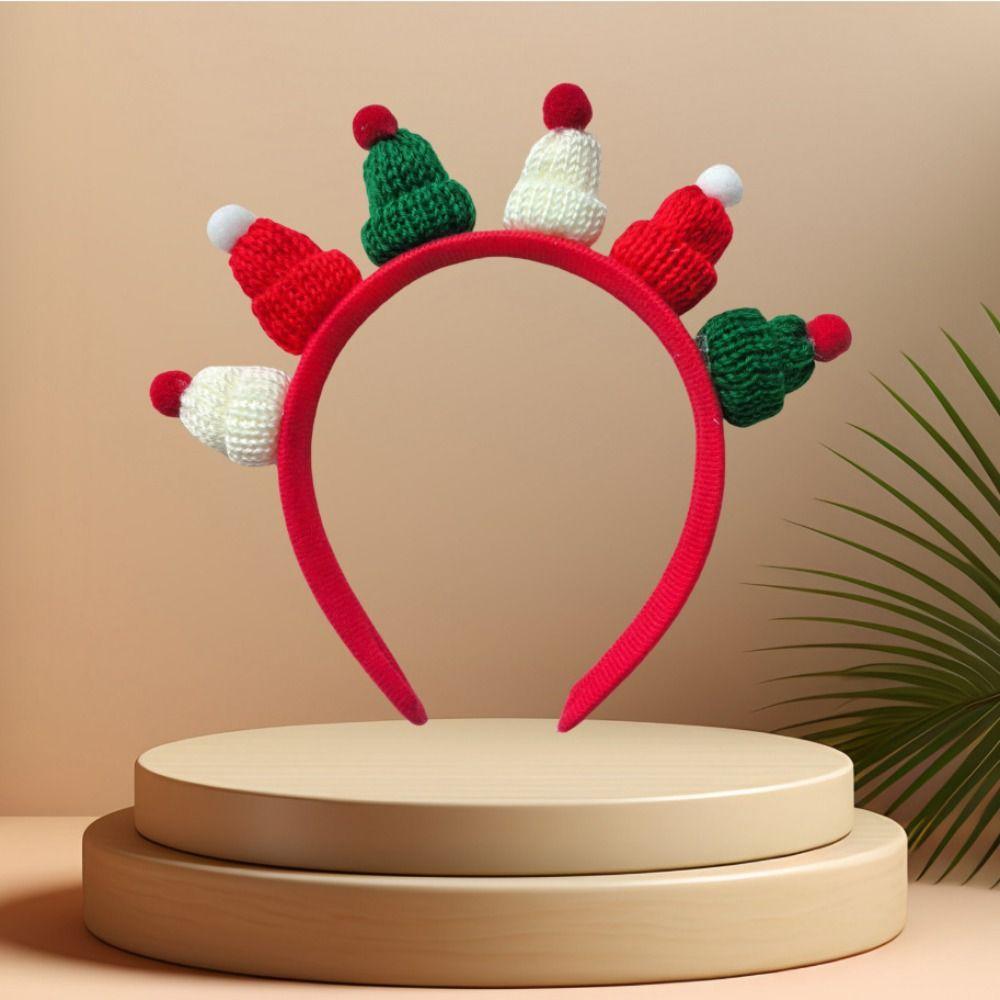 Xmas Christmas Hairband New Year Merry Christmas Hair Hoop Cute Christmas Hat Headband  Festival