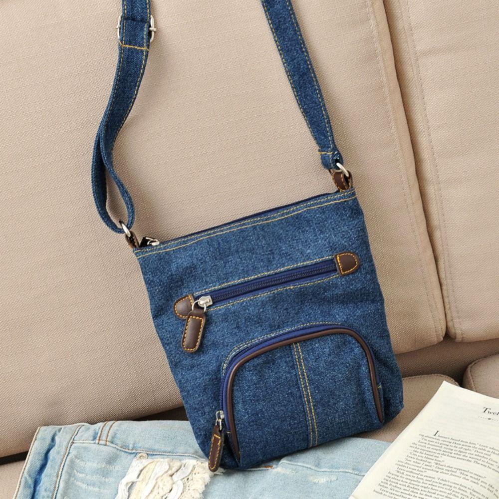 New Messenger Cross Denim Shoulder Bag Casual Bag Casual Purse Women Handbag