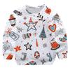 2025 Neues 4-14 Jahre Weihnachts-Hirsch-Sweatshirt für Mädchen und Jungen Große Größe Herbst Cartoon Schneemann Weihnachten Kinder Rundhals Weihnachts-Oberteile