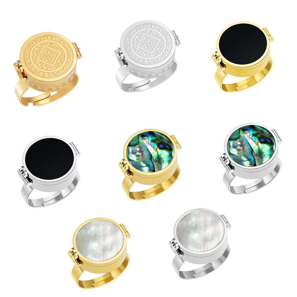 Multipurpose Adjustable Finger Ring Lip Balm And Item Storage Ring Portable Small Items Storage Solution for Daily