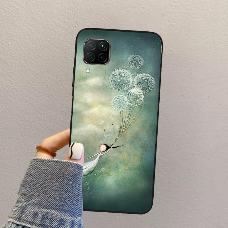 Dandelion For Huawei Nova Y70 Y90 Y60 Y73 Y72 Y61 Y91 12s 12i 11i 8i 9 10 SE P40 Lite P60 P30 Pro Case