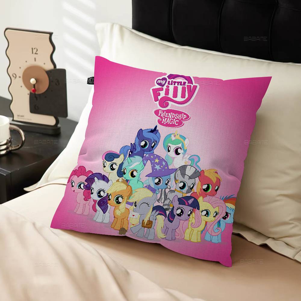 Cartoon My L-LittleS P-PonyS Pillow Anime Pillow Sofa Bed Head Pillow Cover Cushion Cover 45x45 Cm Fashion