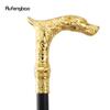 Golden Kylin Leopard Fashion Walking Stick Decorative Cospaly Vintage Party Fashionable Walking Cane Halloween Crosier 93cm
