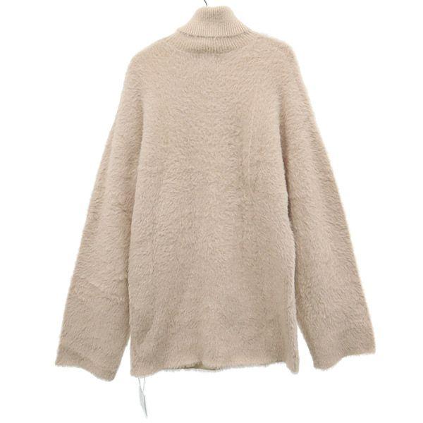 Unused AMAIL Long Sleeve Turtleneck Shaggy Knit Sweater F Beige Women Used