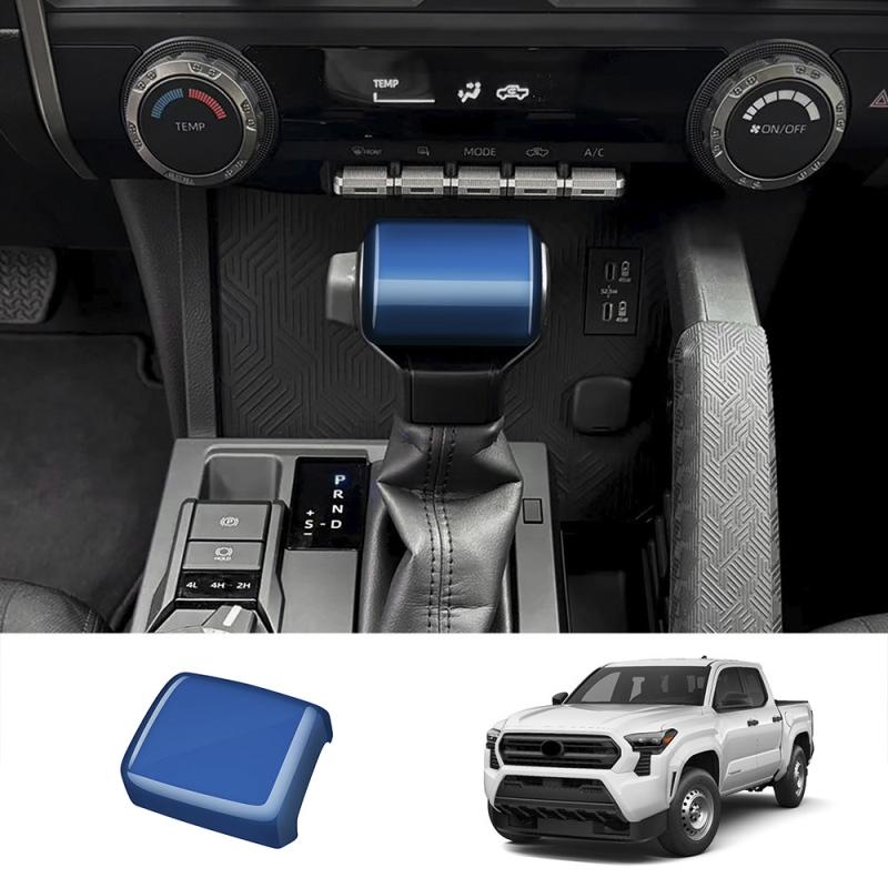 ABS blue For TOYOTA TACOMA 2024 2025 interior Car Accessories door handle window lift switch center control gear shift panle gear shift knob