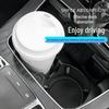 Anti-Slip PVC Car Cup Coaster - Soft Rubber Interior Accessory