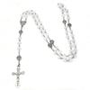 Catholic Necklace for Women Cross Charm Long Chain Christian Amulet Necklaces