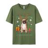 Boy Prevalent Europe Tops Shirts Cotton T Shirts Preppy Style Funny Pug Christmas Ugly Dog Xmas Tshirt Designer T Shirt Men