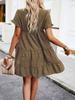 New Women's Casual Print Dress Spring and Summer Temperament Ranch Style Female Dress