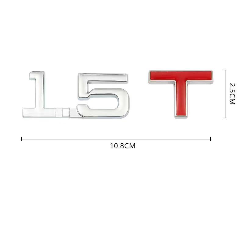 Auto 3D Metall 1.3T 1.4T 1.5T 2.0T 2.4T 2.8T 1.6T 1.8T 2.2T 2.5T 3.0T Logo TURBO Emblem Plakette Aufkleber Heckaufkleber Für Toyota Honda
