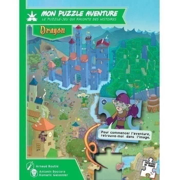 Mon puzzle aventure : dragon - jeu de société - blackrock