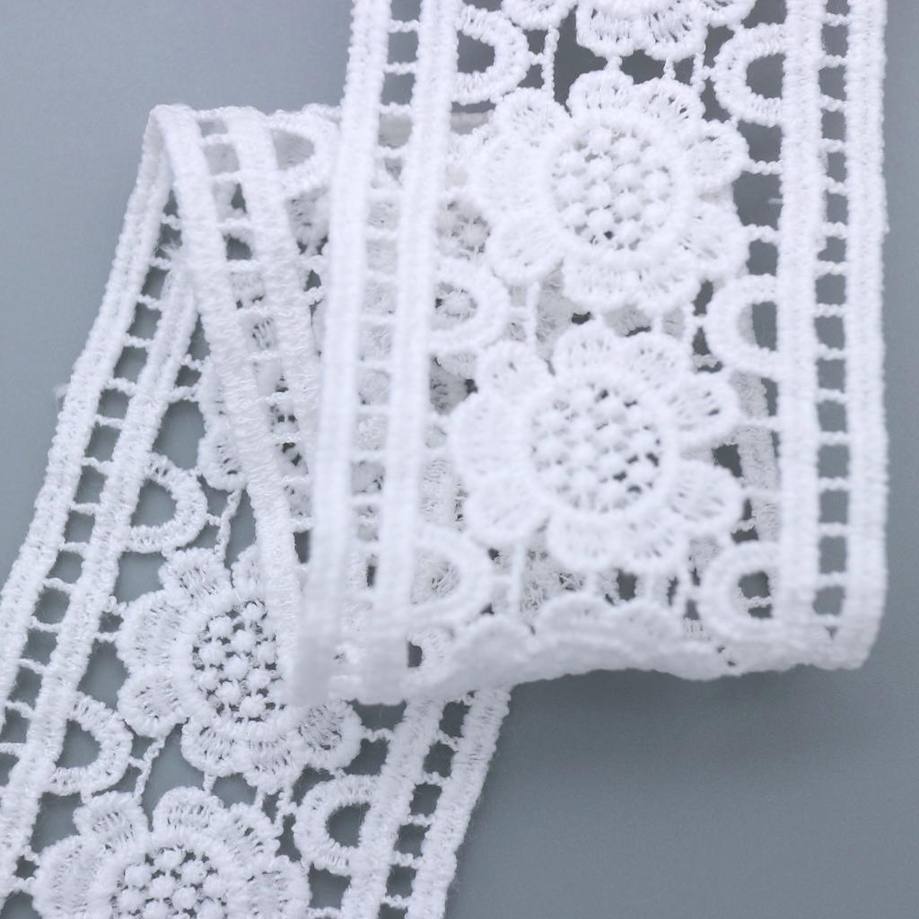 Water Soluble Embroidery Lace Milk Silk Barcode Accessories Lace, Skirt Underwear Clothing Embroidery Lace