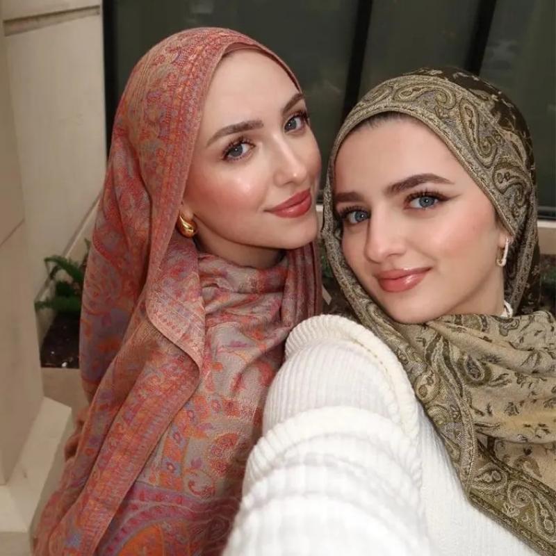 Dicker Pashmina Schal Stola Wickel Paisley Jacquard Stolen Vintage Kaschmir Schals Bedruckter Baumwollschal Sonnenschutz Hijab