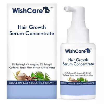 WishCare Hair Growth Serum Concentrate com queratina vegetal e água de arroz etc.. 30 ml
