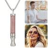 Anxiety Breathing Necklace for Adults Stainless steel Stress Relief Meditation Necklaces Yoga Ritual Female Jewelry