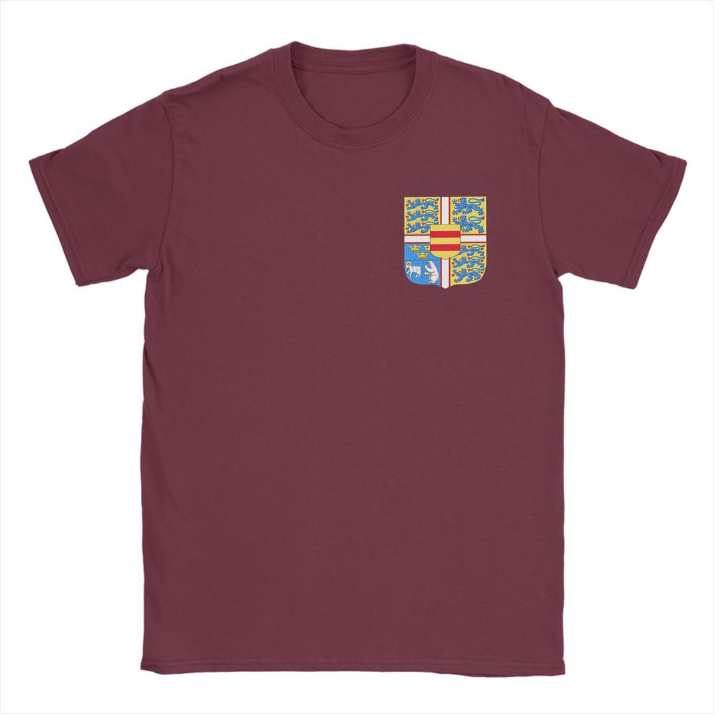 Kingdom of Denmark Coat of Arms T Shirt Summer Cotton TShirts For Men Trendy Cool Printed Tshirt Short Sleeve Y2K Basic Clothes