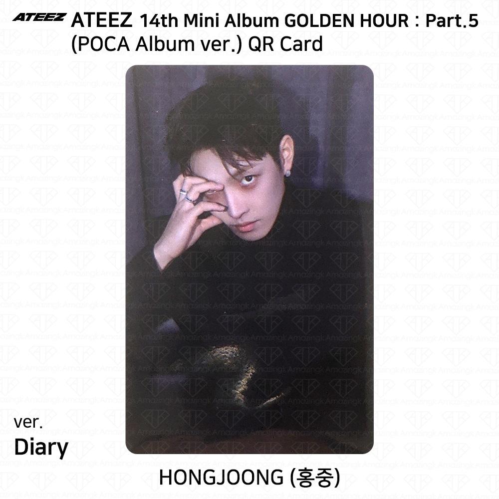 ATEEZ 14° Mini Album Golden Hour Parte.5 Album POCA ver. Photocard DIARY VER