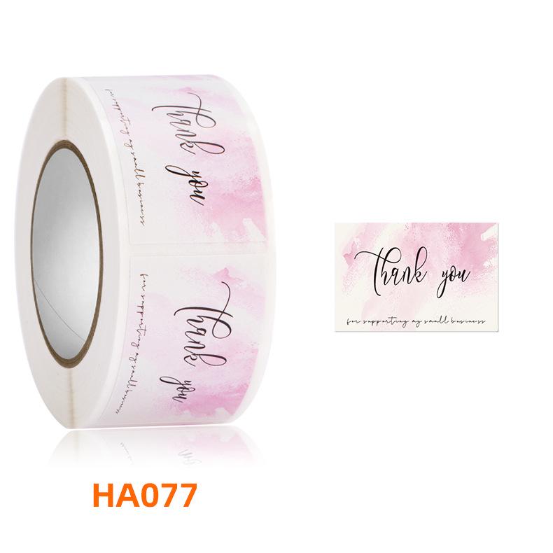 350pcs Rectangular 'Thank You' Adhesive Sealing Labels