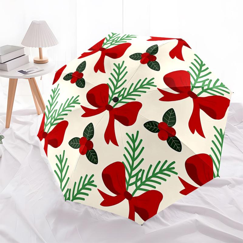1pc Christmas ornaments Automatic Open/Close Umbrella, Formal Events - Ideal Gift for Family or Friends, Outdoor Accessory yy251211109