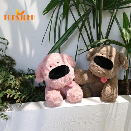 Plyšová hračka s velkým nosem, zatahovací jazyk, roztomilý výraz, plyšový pes, dětský společník, dárek k narozeninám, domácí dekorace