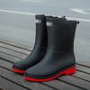 2025 Rubber Women Rain Boots PVC Waterproof Women Shoes Non-Slip Women Water Shoes Outdoor Women Boots Zapatos Impermeable Mujer