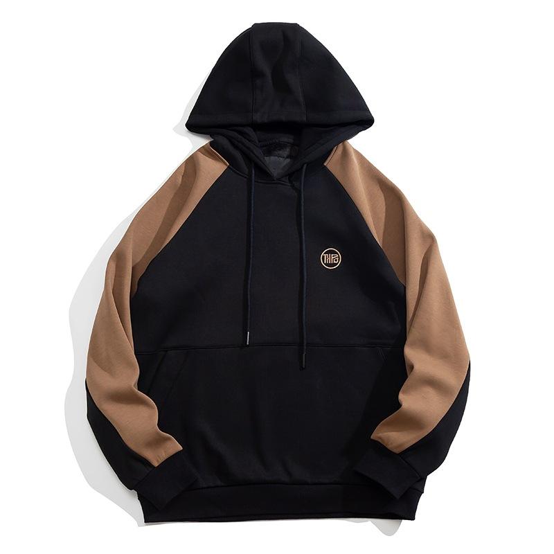 

Мягкие, высококачественные ткани, устойчивые к сминанию, мужская уличная спортивная повседневная дышащая свободная модная трендовая удобная толстовка с капюшоном с длинным рукавом 8XL чёрный
