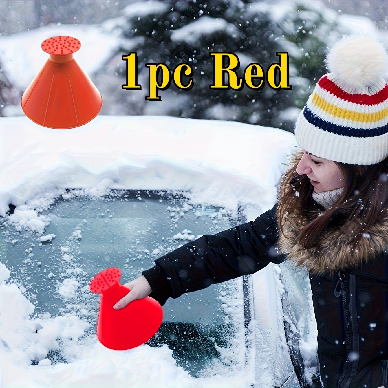 

Многофункциональный конический инструмент для удаления льда с лобового стекла, быстрая и безопасная лопатка для льда, скребок для льда с лобового стекла, средство для удаления льда с автомобиля, автомобильный аксессуар для снега. 1pc Red