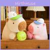Sporty Plush Capybara Toy Cute Doll Girls Kids Sleeping Companion Gift Birthday