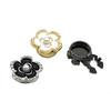Rhinestones Flower Shirt Button Covers Cufflink Cover Rust Resistant Shirt Button Decoration Cufflinks Replacement Cover