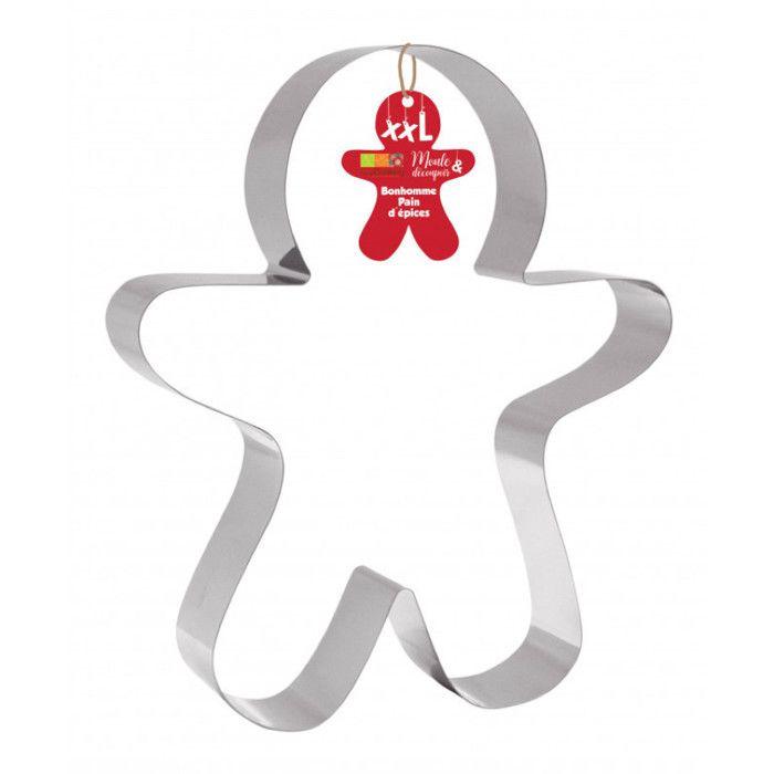 XXL Stainless Steel Cutter - Gingerbread Man - 23.5 X 30 Cm