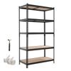 Storage Shelves, 5-Tier Adjustable, 1134 Kg Capacity, Heavy Duty Garage Storage Shelving Unit, Metal Utility Rack Shelf