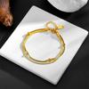 Trendy Double-Layer Titanium Steel Anklet for Girls: Fashionable, Colorfast, and Unique Design