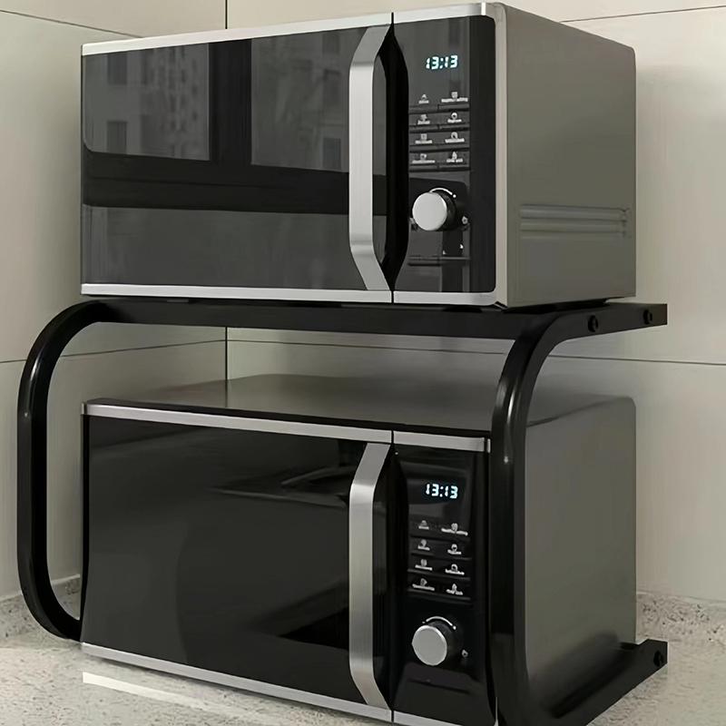 Kuchyňský rošt do trouby Domácí vícevrstvý úložný stojan Organizér Kovový držák Velká kapacita Mikrovlnný regál