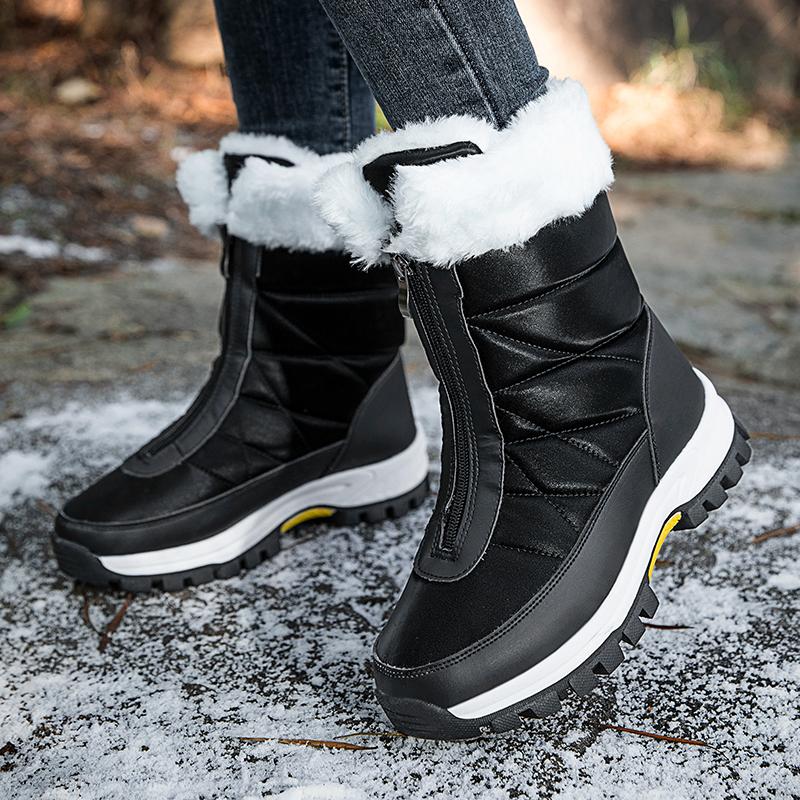35–42 Damen-High-Top-Baumwollschuhe, große, rutschfeste, wasserdichte Damen-Schneestiefel für den Außenbereich
