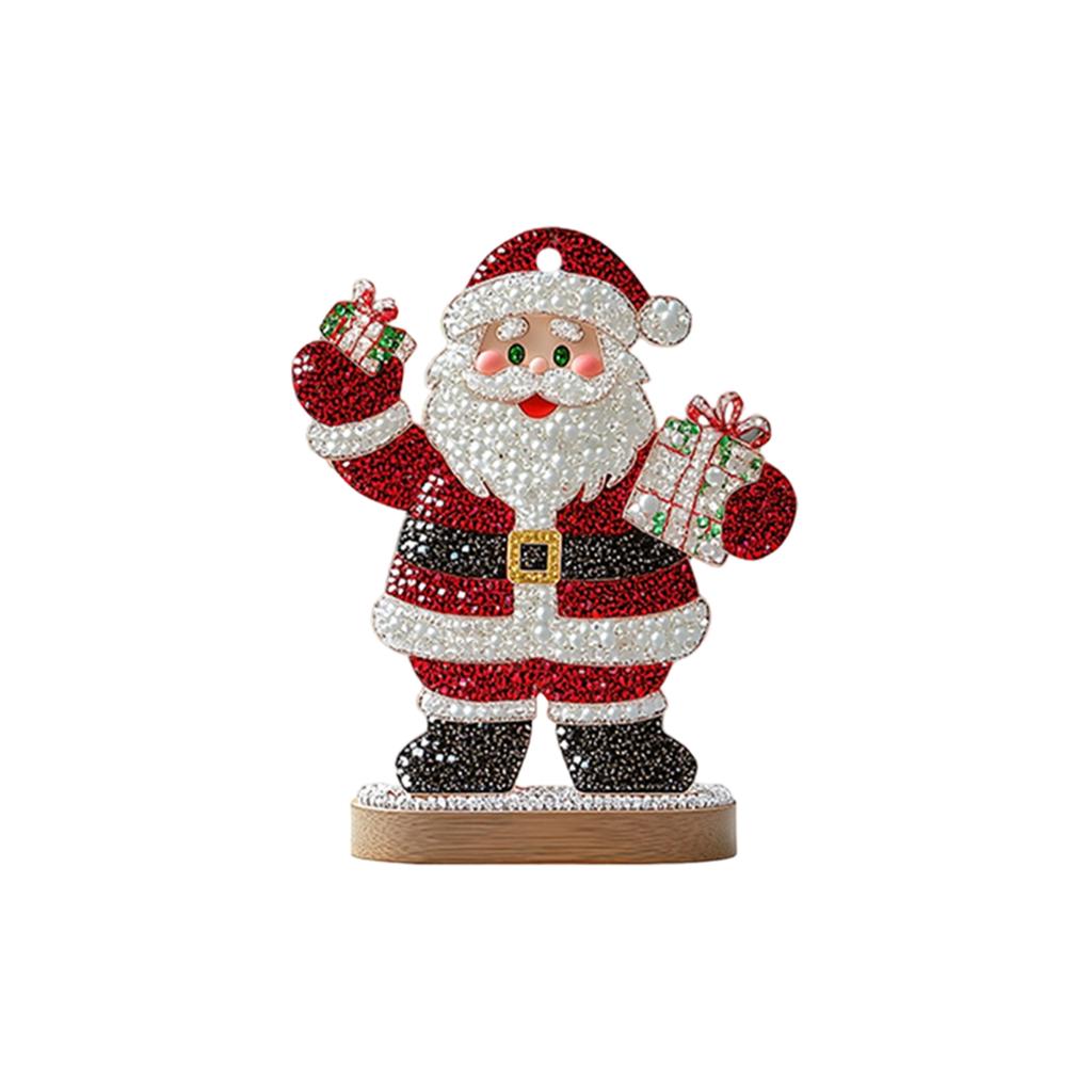 Świąteczne Zawieszki Ambiencyjne do Domu - Akrylowe i Drewniane Dekoracje do Zawieszenia do Wnętrza Samochodu