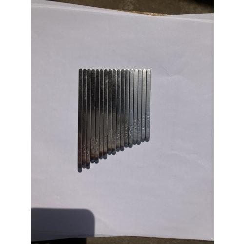 17-note Kalimba Keys, Replacement Metal Keys with Stamping, Pack of 17, Value Pack