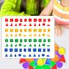 80 Pieces Geometric Shapes Blocks Math Manipulatives Teaching Aids Sorting and Stacking Toys for