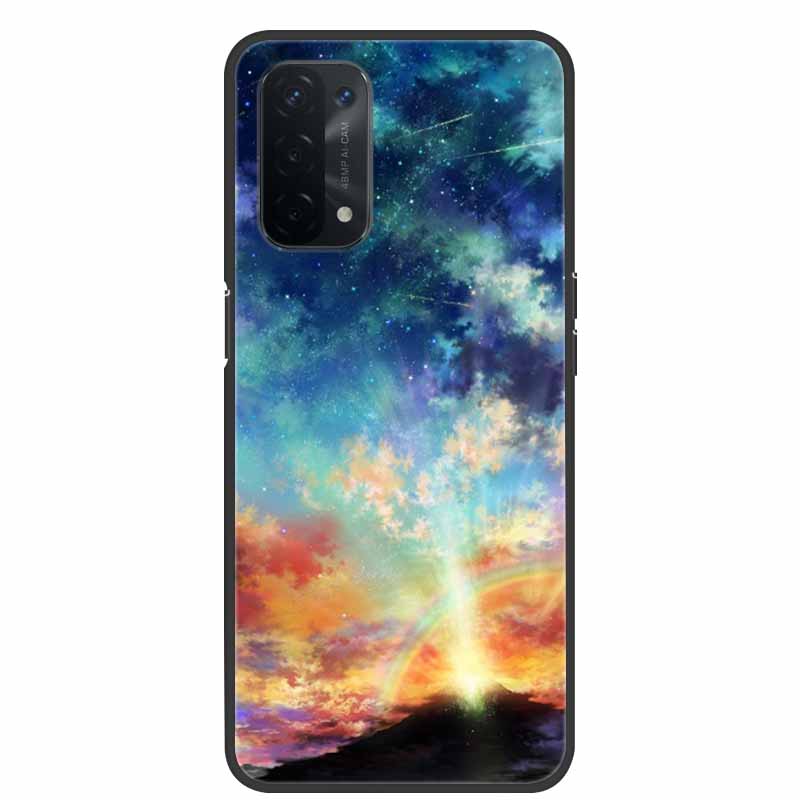 For Oppo A54 5G Case Marble Soft Silicone Back Case for Oppo A55 5G Phone Cover OppoA54 A54 A55 4G 5G 2021 Coque Funda Bag