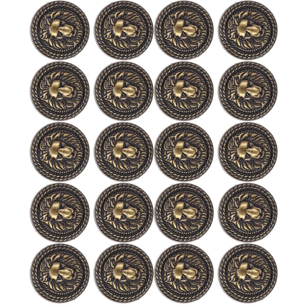 20 Sets   Rivet 24mm Diameter Vintage Decorative Zinc Alloy   Head Rivet Button with 7mm Screws