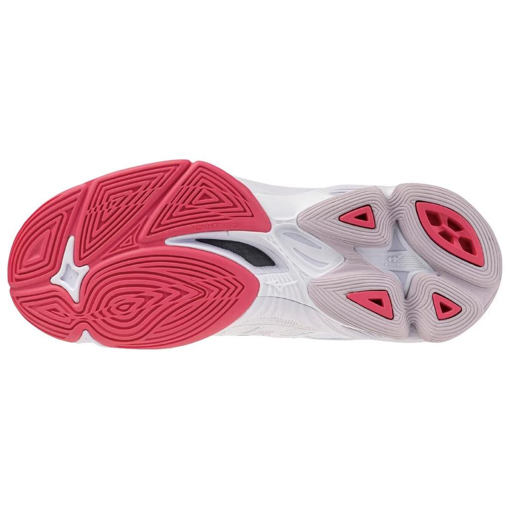 Mizuno Wave Voltage 2 Unisex Indoor Professional Cushion Volleyball Shoes White Purple Pink V1GC246020